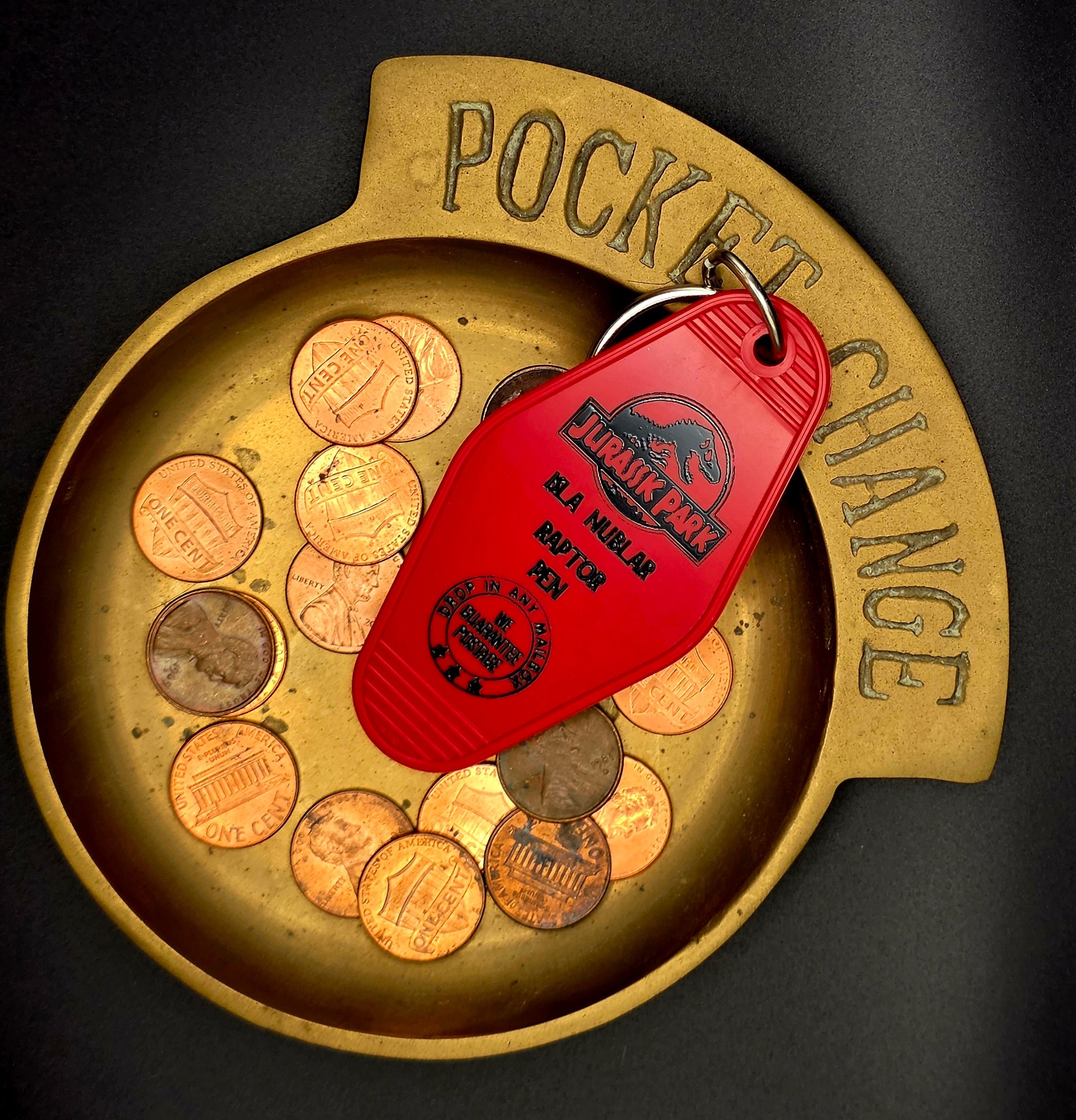 Jurassic Park Hotel Style Keychain